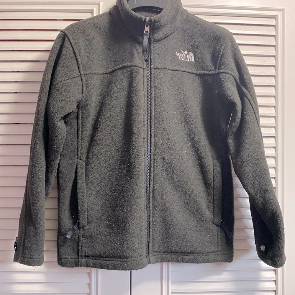 The North Face Boys Fleece Full Zip Black Jacket